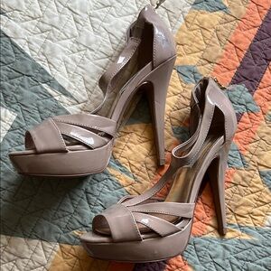 Steve Madden Nude Strappy Heels